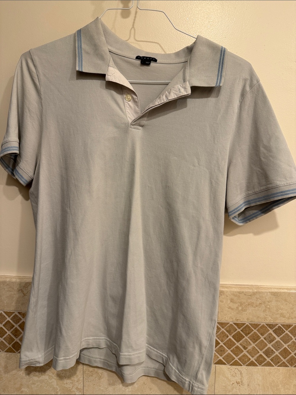 theory polo shirt size large